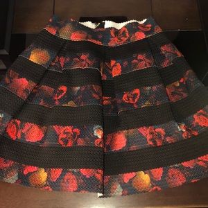 Box pleat skirt